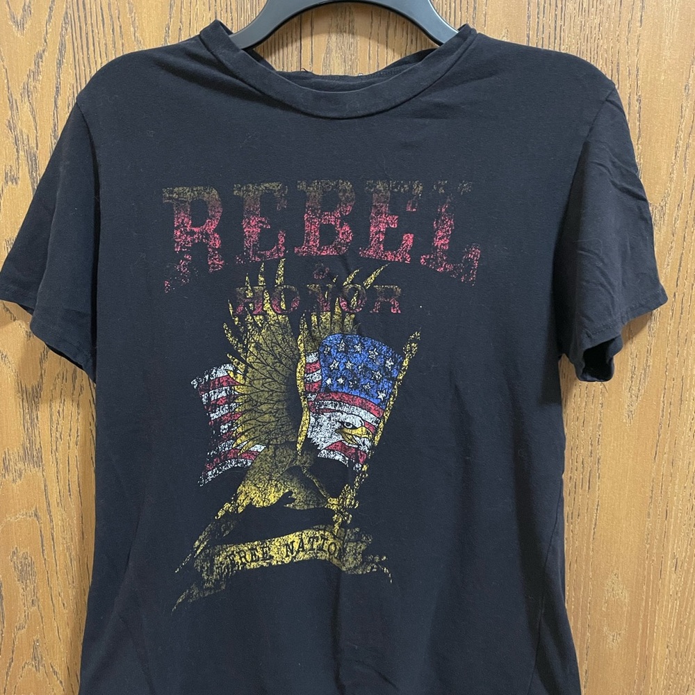 Rebel Black Graphic T-Shirt